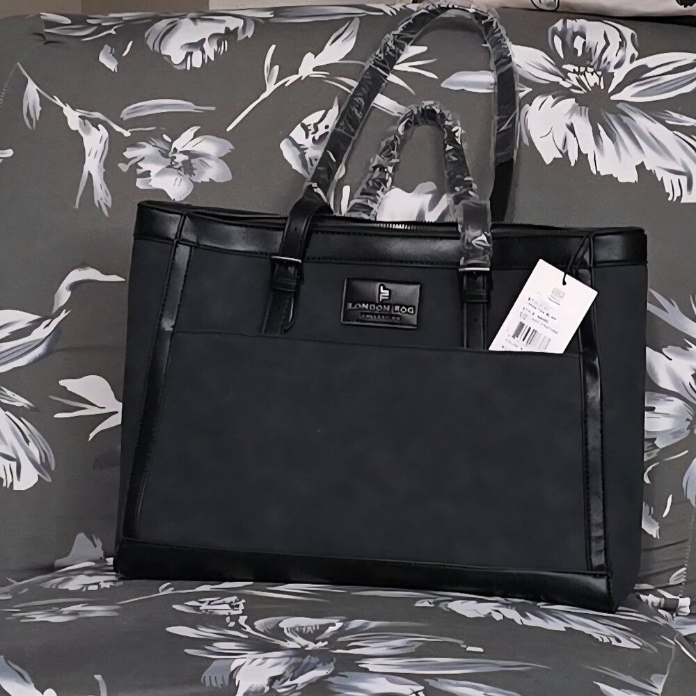 London Fog Eliza Nubuck Tote New With Tags (F)